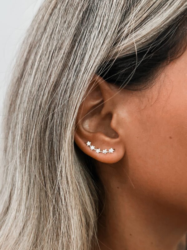 Brinco Ear Cuff Estrelas