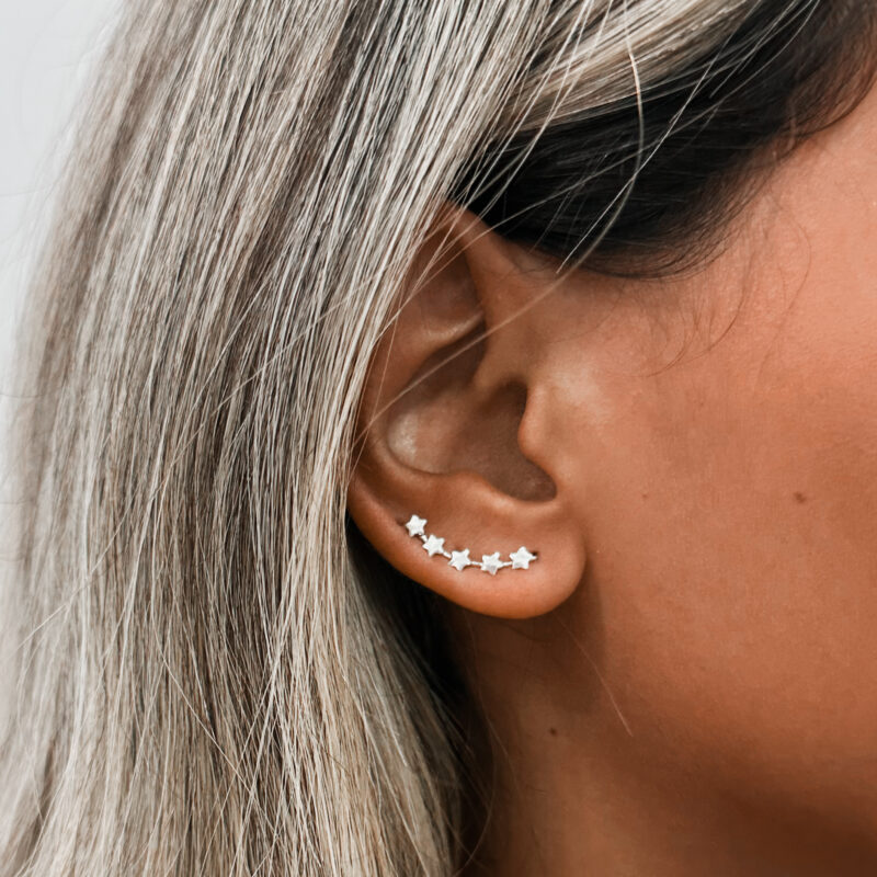 Brinco Ear Cuff Estrelas