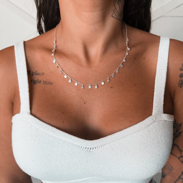 Chocker Corações e Ponto de Luz