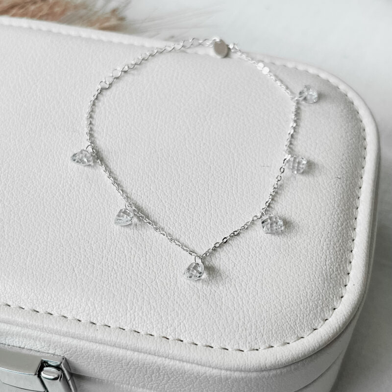 Pulseira Corações Brilhos