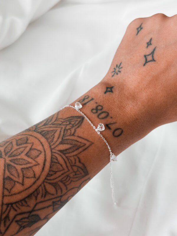 Pulseira Corações Brilhos - Imagem 2