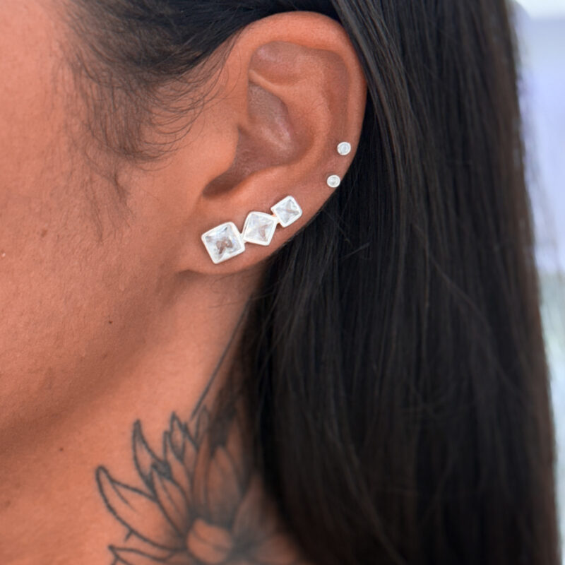 Brinco Ear Cuff Geométrico