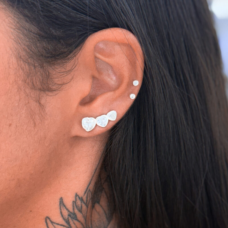 Brinco Ear Cuff Coração