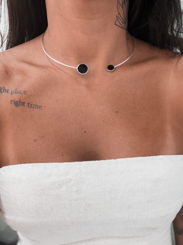Chocker Aro Pedra Natural - Imagem 2