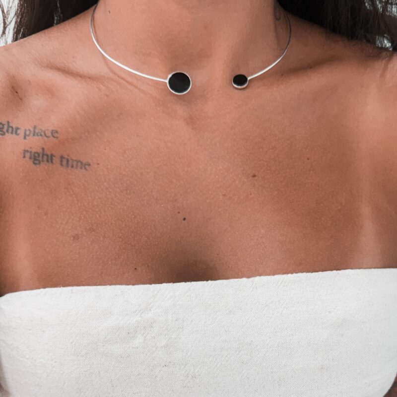 Chocker Aro Pedra Natural