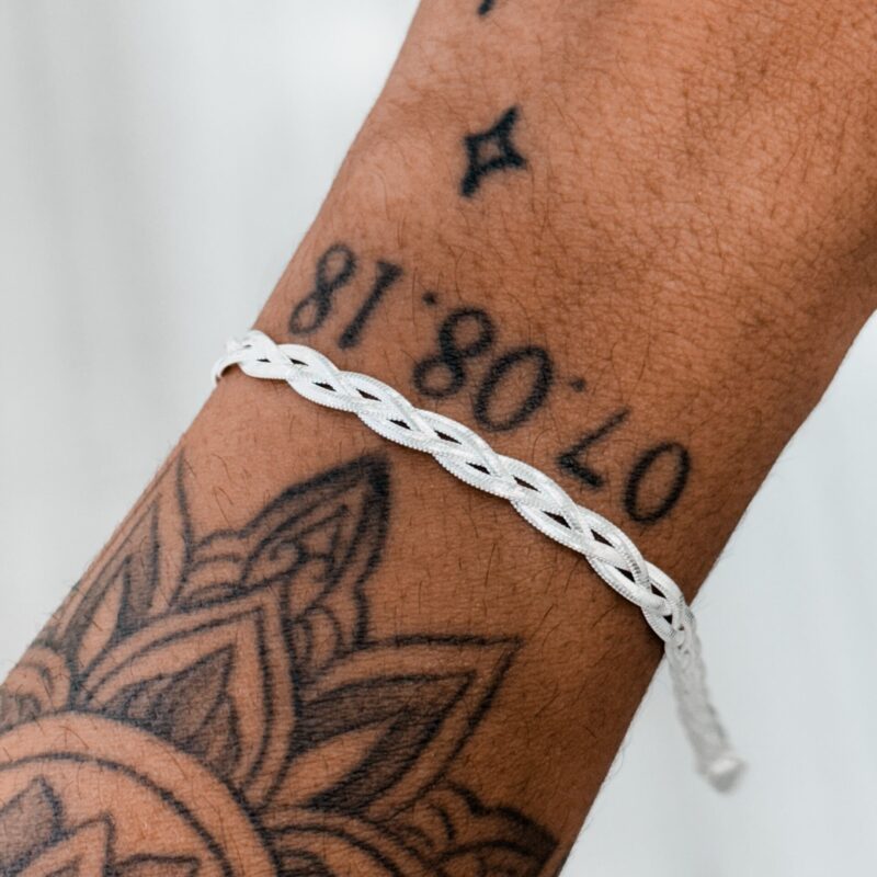 Pulseira Lâminas Trançadas