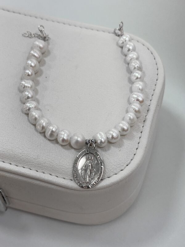 Pulseira Pérola de Água Doce Nossa Senhora - Imagem 2