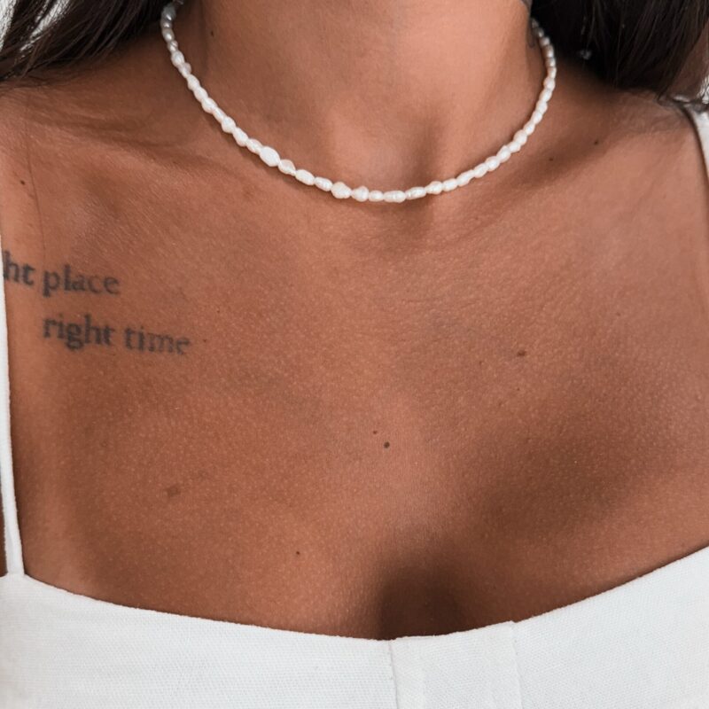 Chocker Pérolas de Água doce