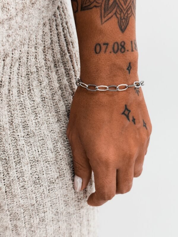 Pulseira Elos Liso e Torcido - Imagem 2