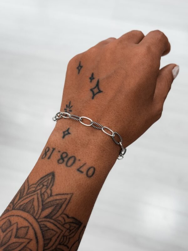 Pulseira Elos Liso e Torcido