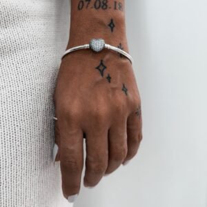 Bracelete Insp. Coração Cravejado