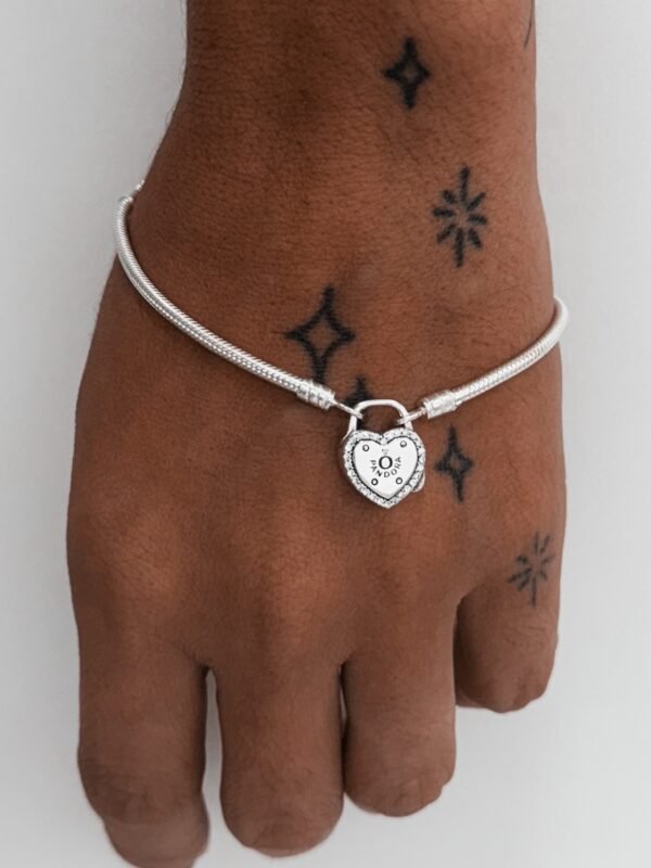 Pulseira Insp. Coração Cadeado