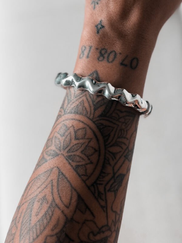 Bracelete Zigue e Zague em Eletroformação