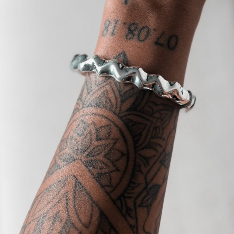 Bracelete Zig e Zag em Eletroformação