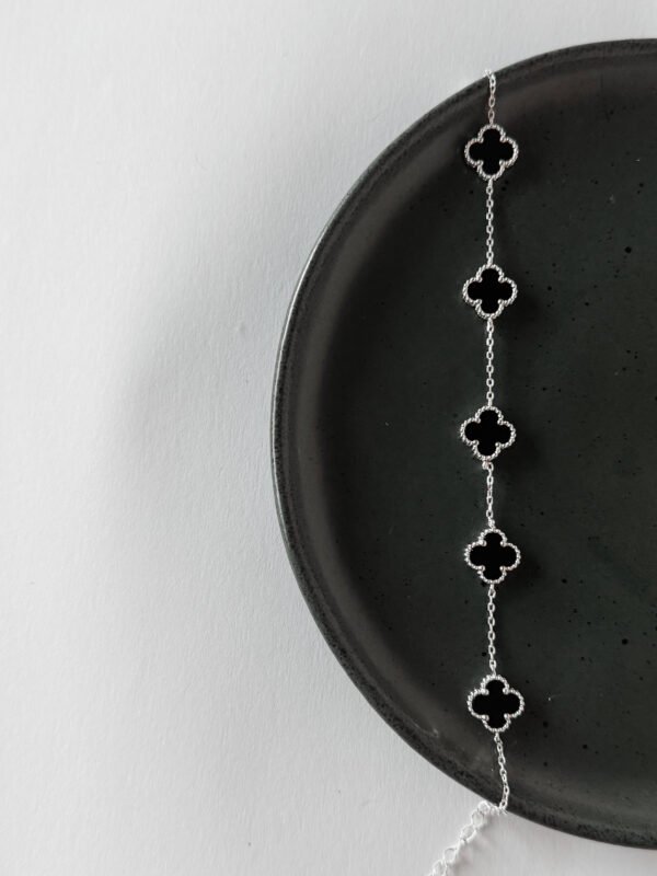 Pulseira Trevo Pedras Naturais - Imagem 2