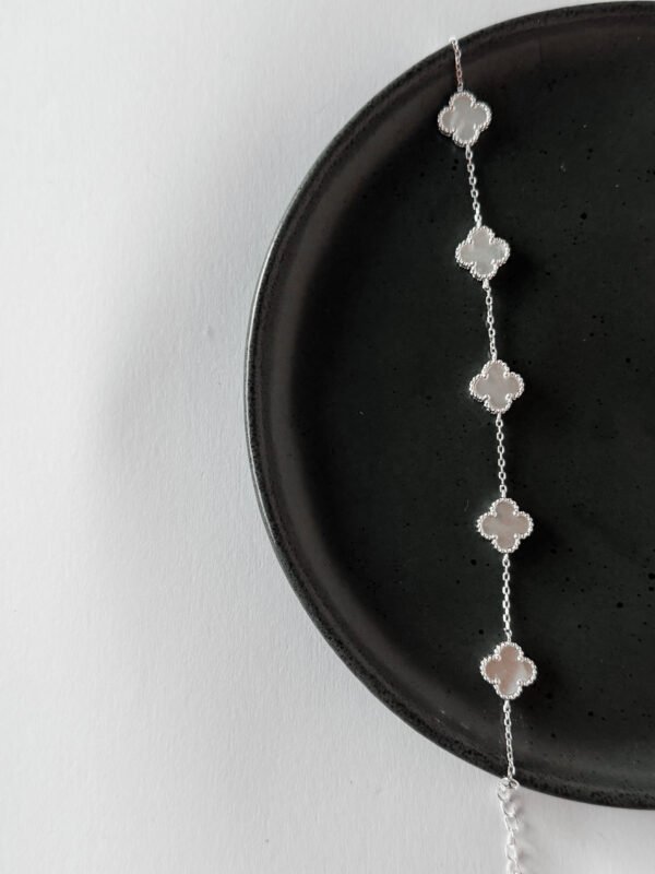 Pulseira Trevo Pedras Naturais - Imagem 4
