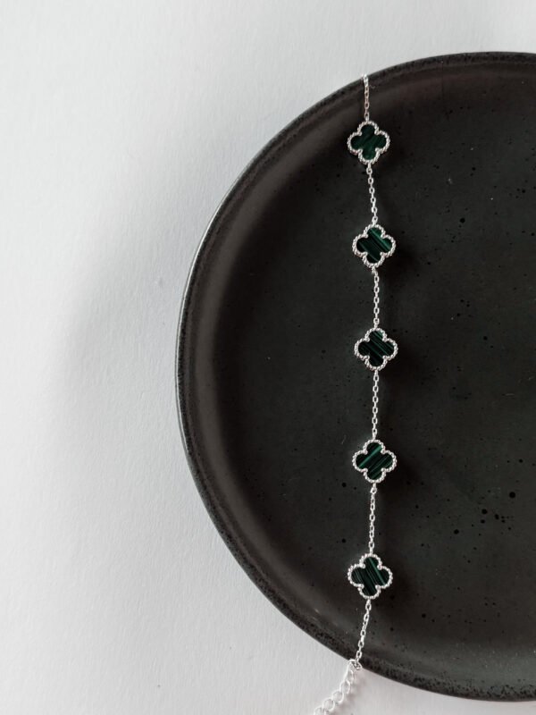 Pulseira Trevo Pedras Naturais - Imagem 3