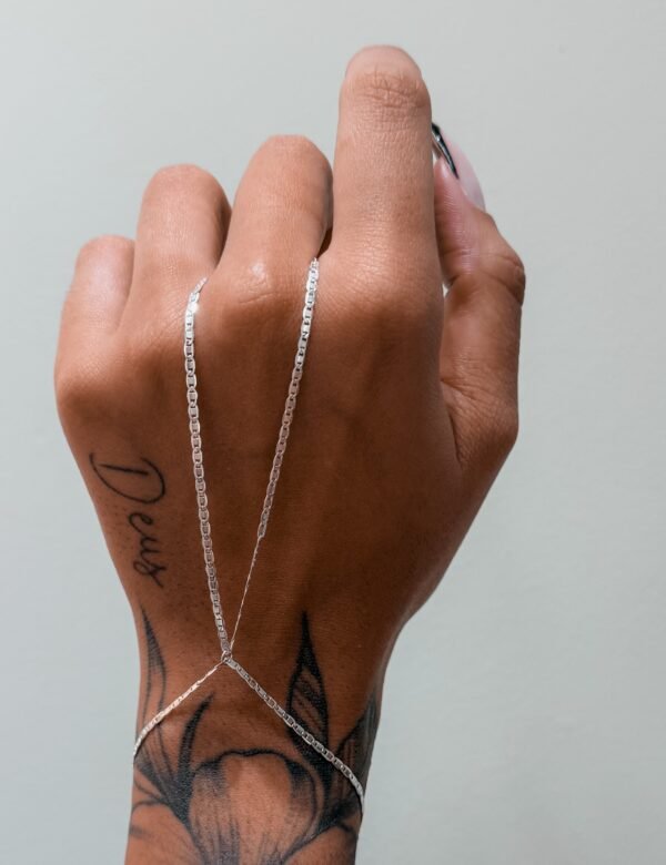 Pulseira Hand Chain Piastrine - Imagem 2
