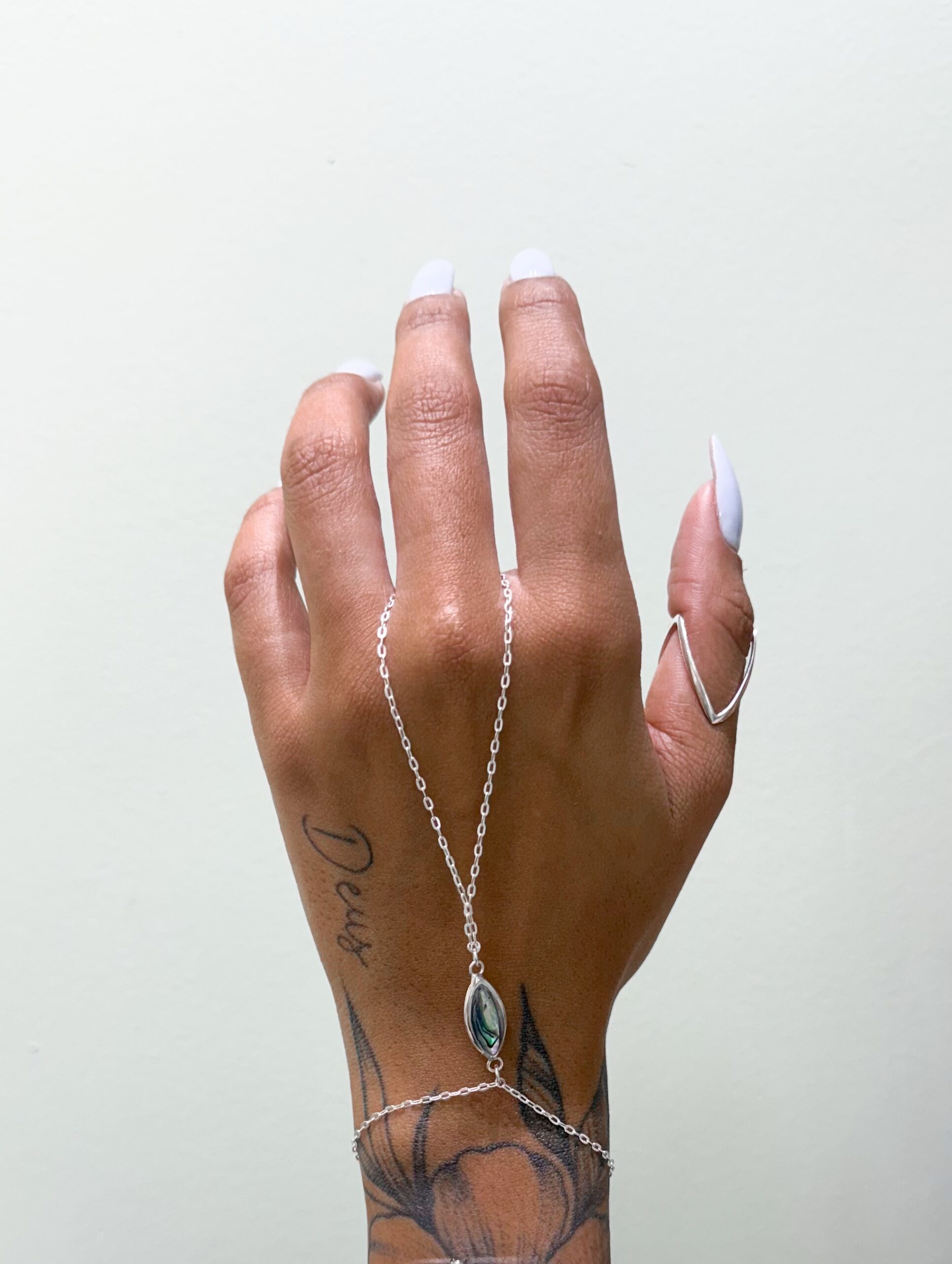 Pulseira Hand Chain Abalone / Madrepérola - Imagem 2