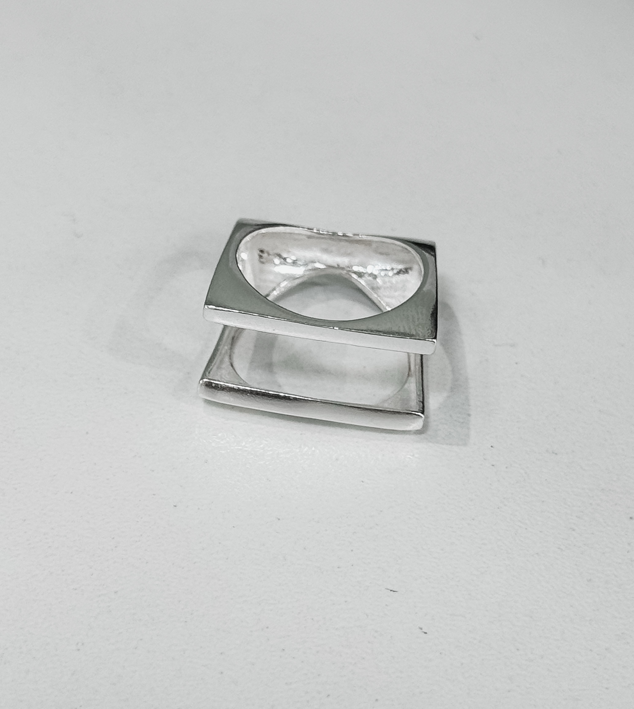 Anel Quadrado Duplo - Imagem 5