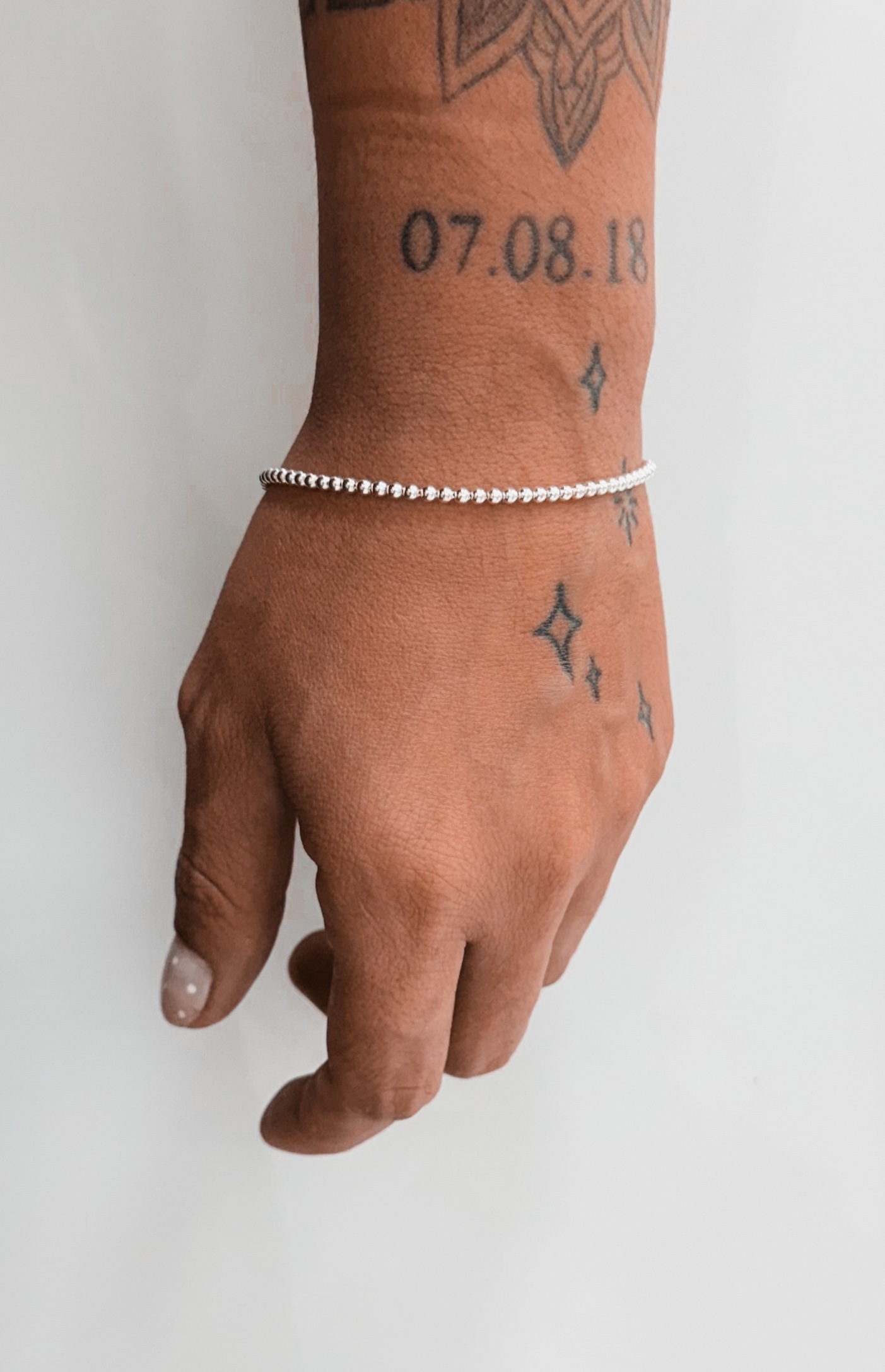 Pulseira Mini Bolinhas 2mm - Imagem 3