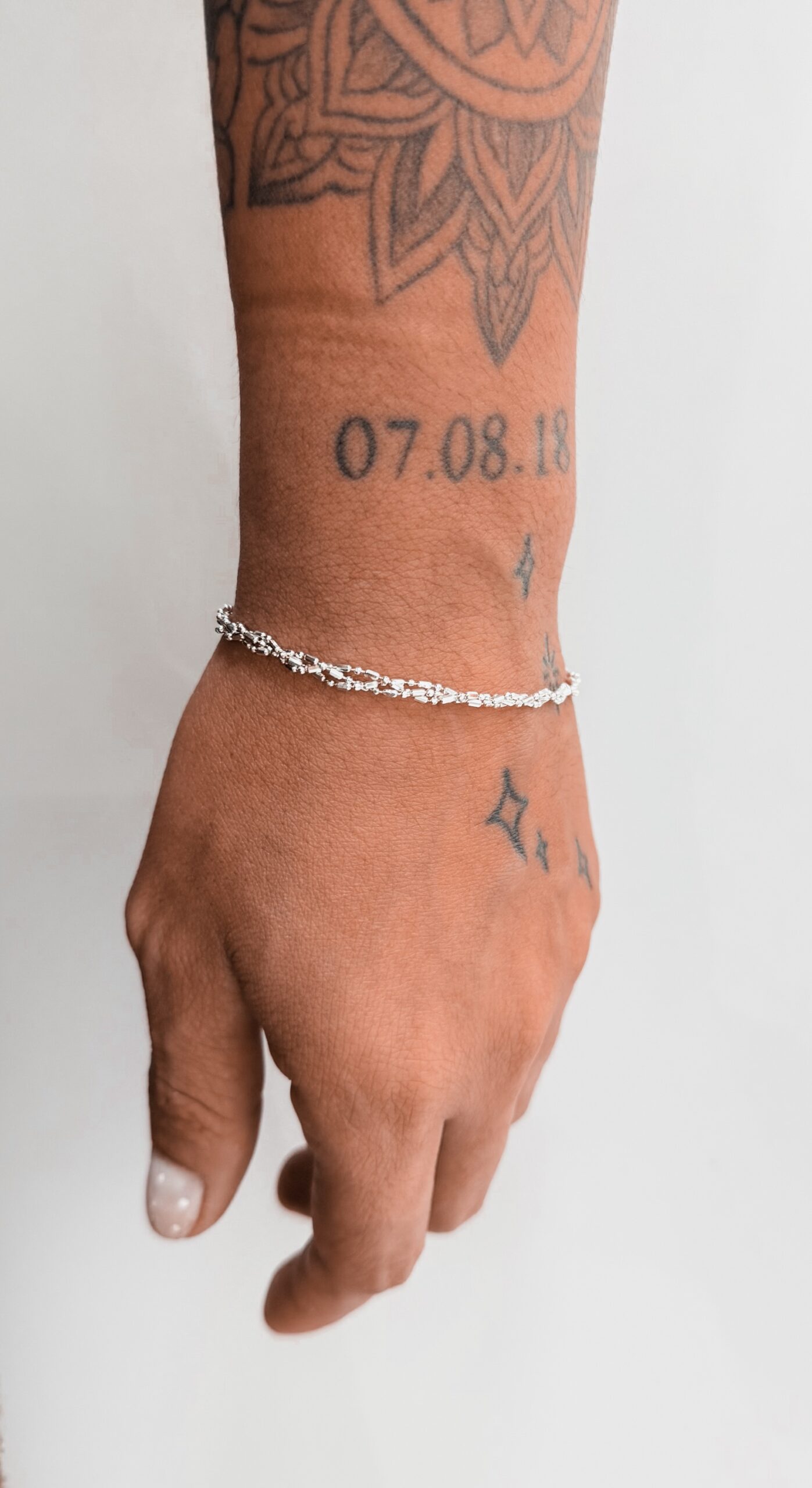 Pulseira Corrente Bolinha Tracinho - Imagem 3