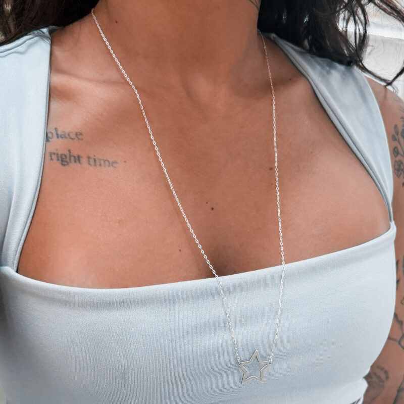 Escapulário Estrela Cheia e Vazada