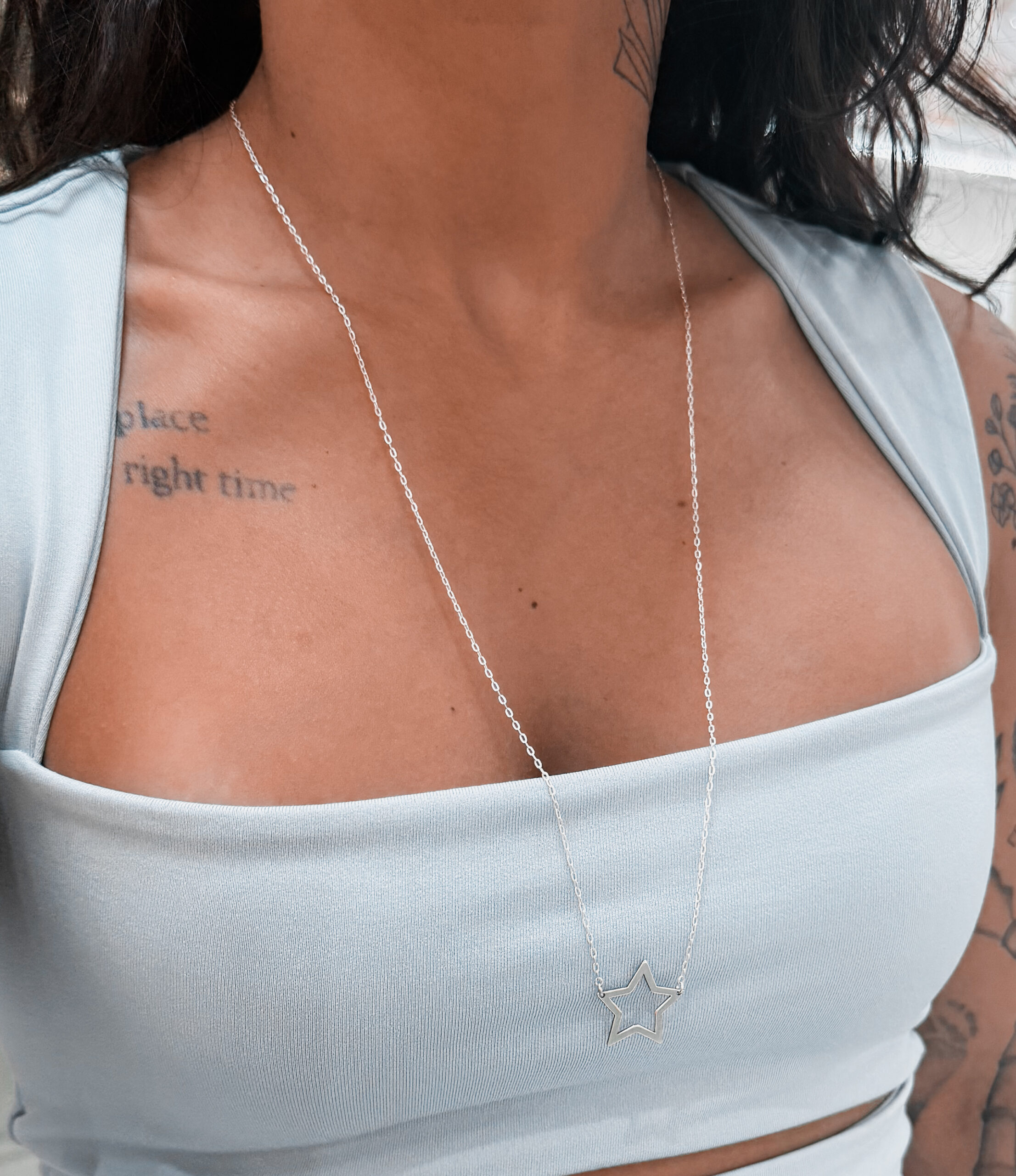 Escapulário Estrela Cheia e Vazada