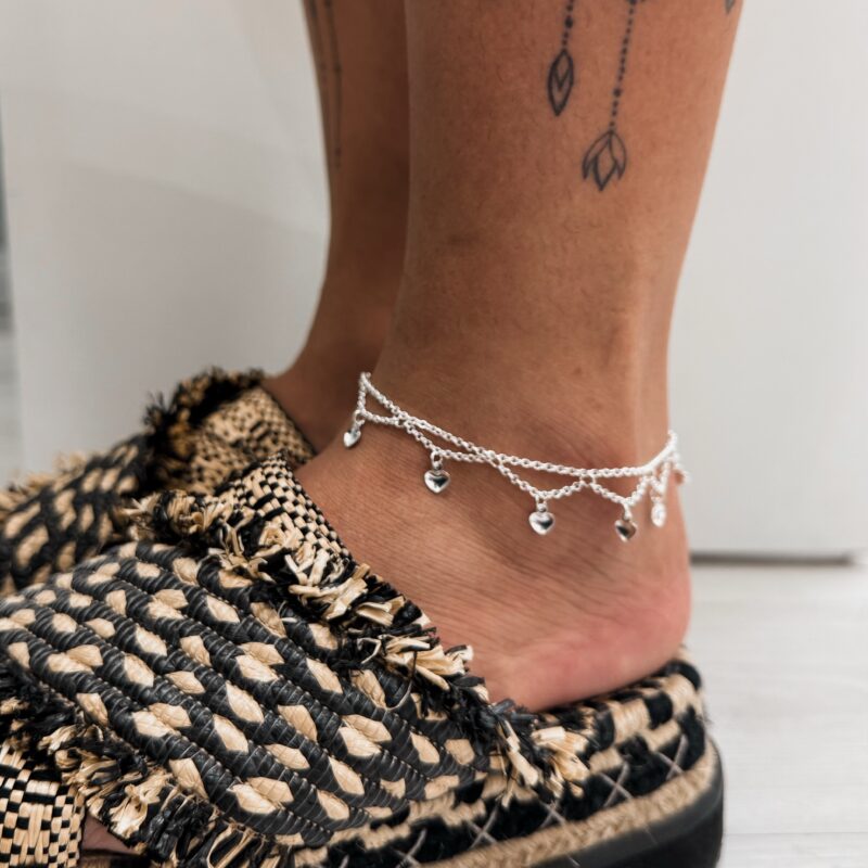 Tornozeleira Indiana Corações