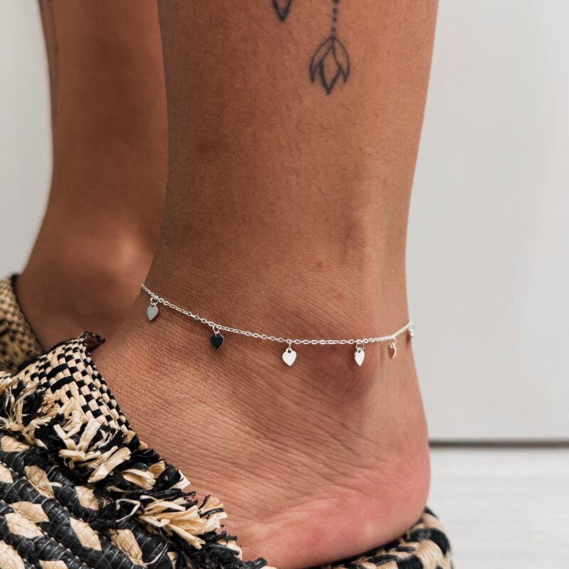 Tornozeleira Mini Corações