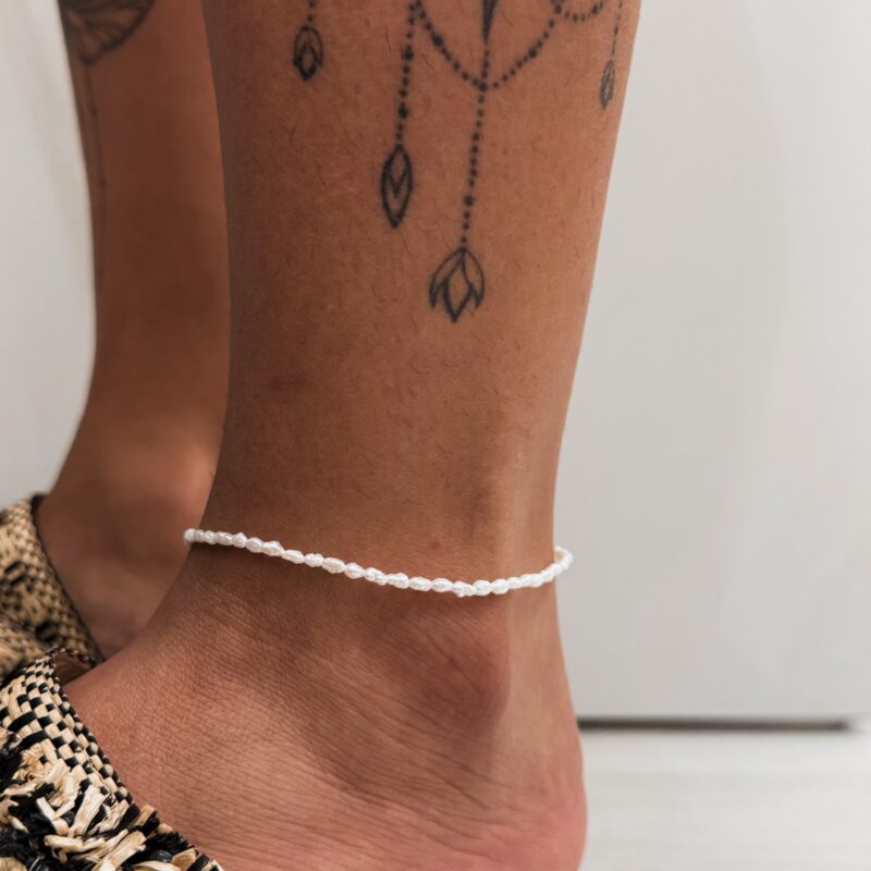 Tornozeleira Pérolas de água doce