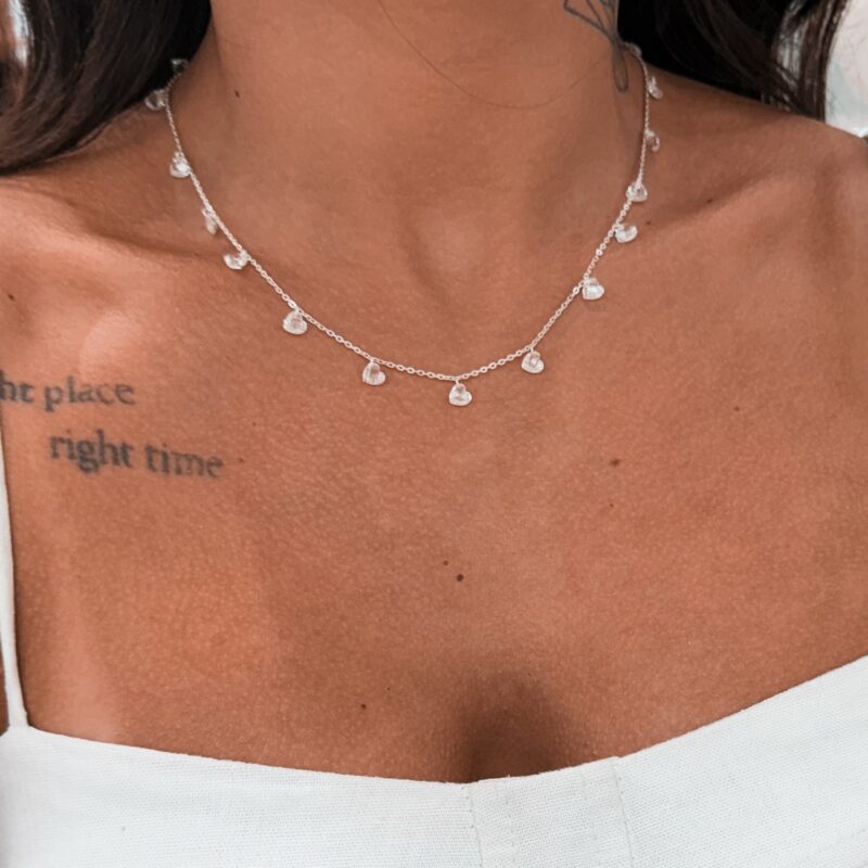 Chocker Pontos de Luz Coração