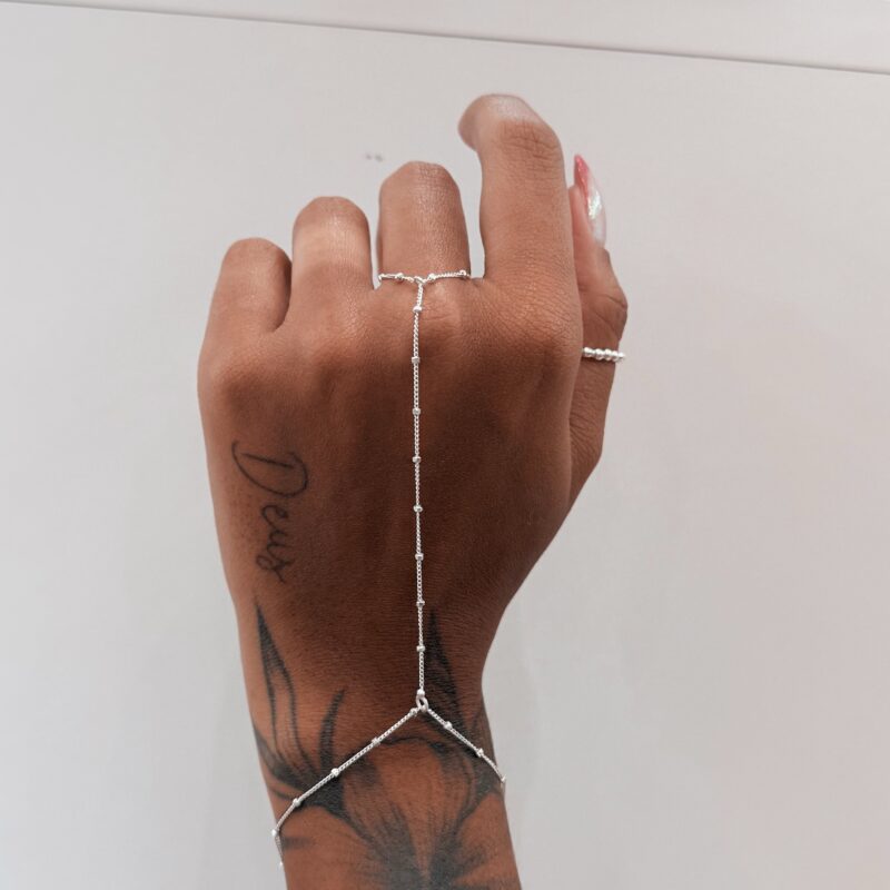 Hand Chain Bolinhas Diamantadas