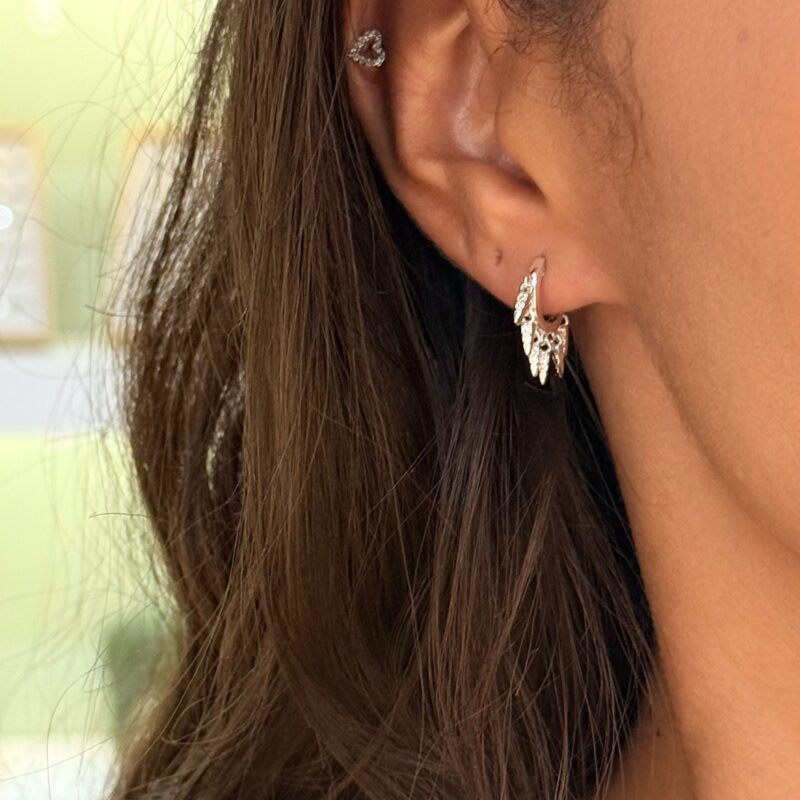 Argola Spike Cravejado