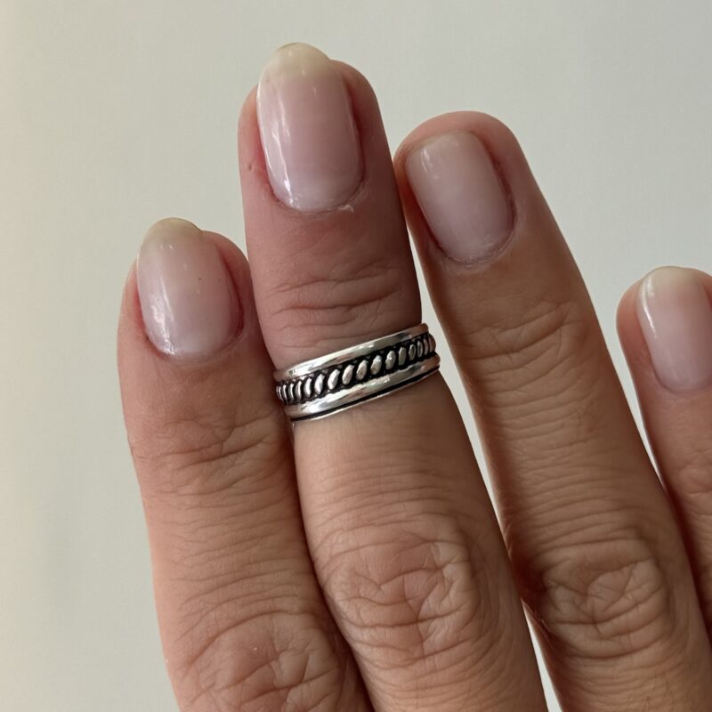 Anel Falange Trançado