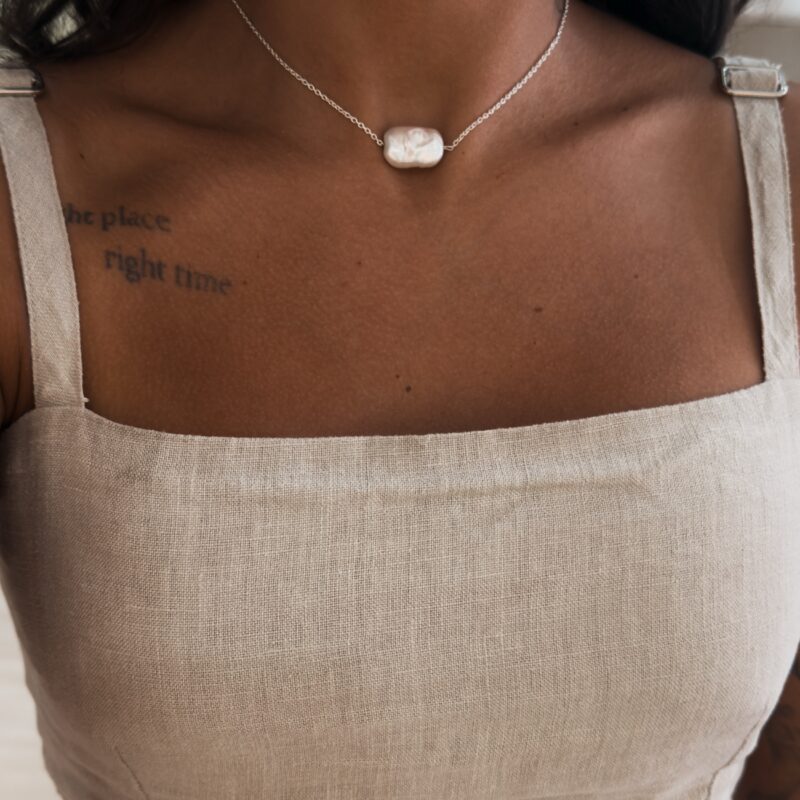 Chocker Perola de Agua Doce