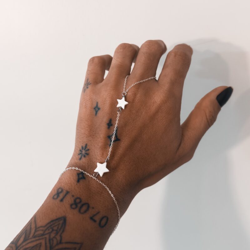 Hand Chain Estrela Madrepérola