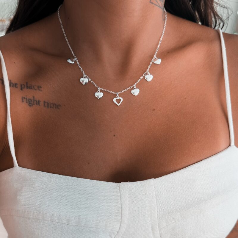 Chocker Corações