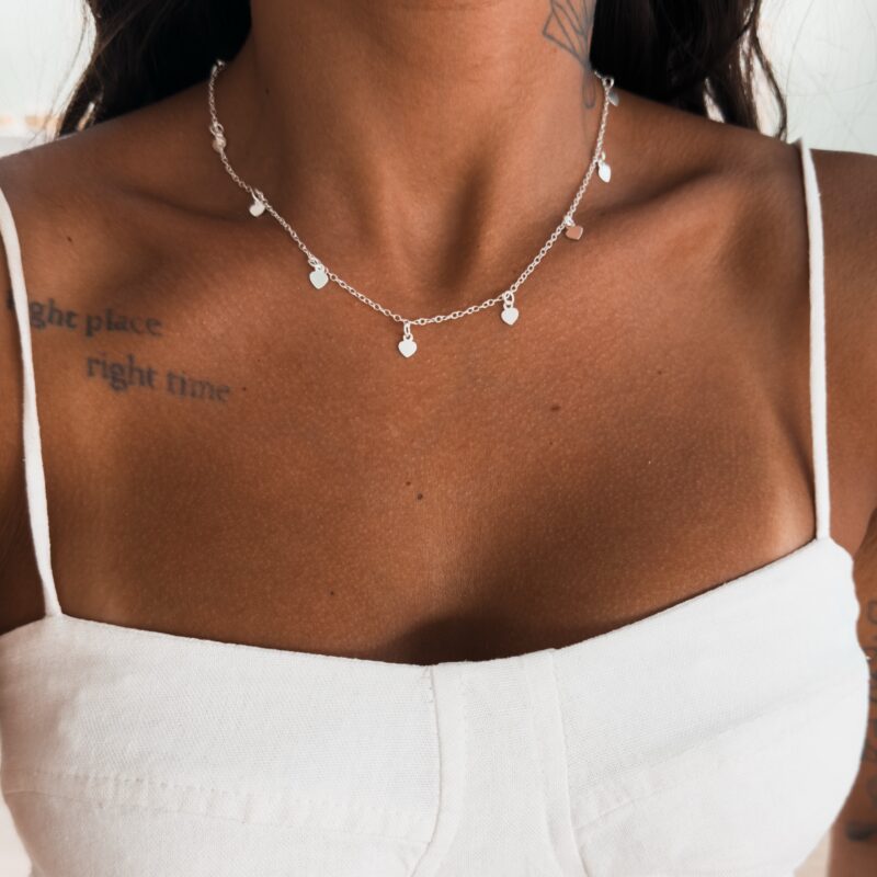 Chocker Mini Corações Cheios