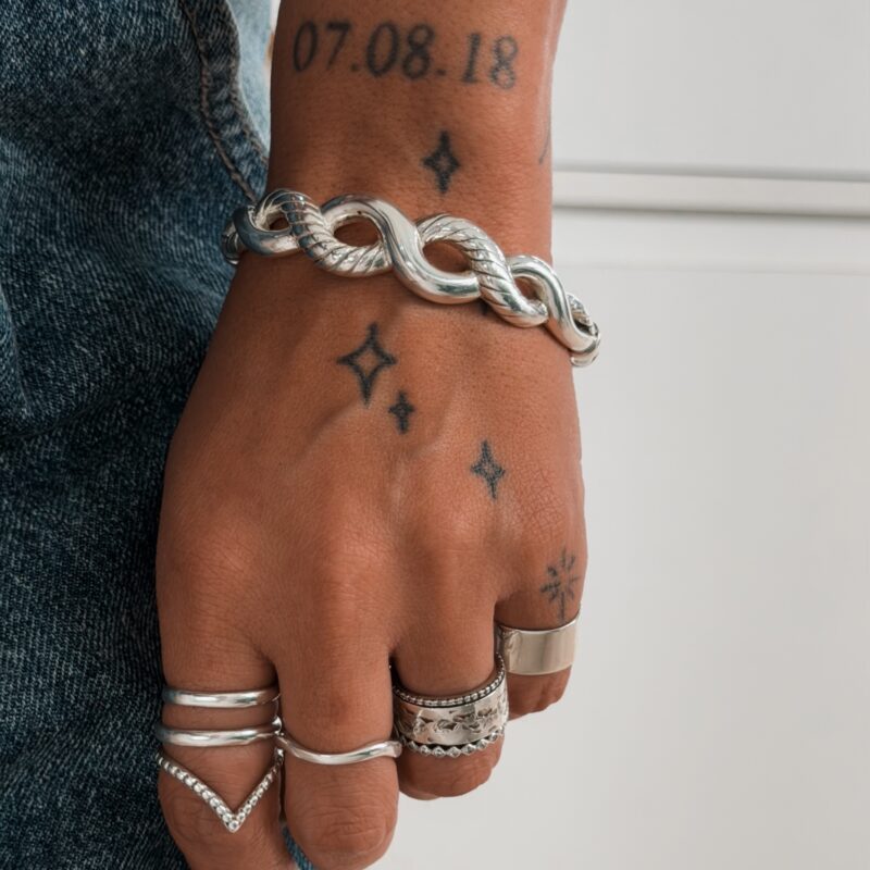 Bracelete Trança Eletroformação